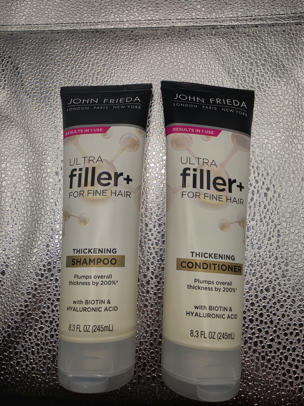 John Frieda Ultra Filler+ Thickening Shampoo & Conditioner Set - Cream/Black